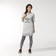 Adidas Original Sweatshirt Dress Logo Zebra (gris)