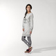 Adidas Original Sweatshirt Dress Logo Zebra (gris)