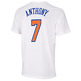 Adidas Camiseta NBA Game Time Anthony Nº 7 (blanco/naranja/azul)