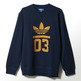 Adidas Originals Sudadera 3foil Crew (marino/amarillo)