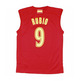 Adidas Camiseta NBA Fanatic Mundial Rubio Nº9 (rojo/amarillo)