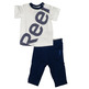 Reebok Conjunto Bebé Summer Set (blanco/gris/azul)