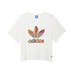 Adidas Originals Mujer Camiseta Paris Logo Trefoil  (blanco)