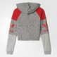 Adidas Originals Sudadera YWF Crew J (medium grey heather/black/tomato)