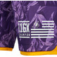 Adidas Short Fanwear Lakers (purpura/amarillo)