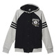 Adidas Washed Baseball Jacket Brooklyn Nets(Negro/Gris)