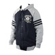 Adidas Washed Baseball Jacket Brooklyn Nets(Negro/Gris)