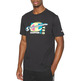 Champion Basketball Legacy Script Logo Spray Neon Tee "Black"