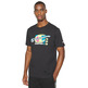 Champion Basketball Legacy Script Logo Spray Neon Tee "Black"