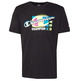 Champion Basketball Legacy Script Logo Spray Neon Tee "Black"