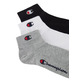 Champion C Logo Quarter Socks 3 Pairs "Gray"