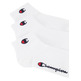 Champion C Logo Quarter Socks 3 Pairs "White"