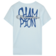 Champion Cotton Graphic Crewneck With Large Logo T-Shirt "Light Blue"