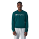 Champion Embroidered Big Logo Crewneck Sweatshirt "Forest Green"