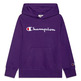 Champion Kids Big Logo Fleece Hoodie "Dark Purple"