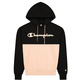 Champion Legacy Layered Script Logo Seamed Hoodie "Black"