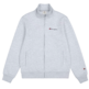 Champion Logo Fleece Full-Zip Basic Sweatshirt "Light Grey"