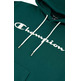 Champion Script Logo Print Cotton Terry Hoodie "Forest Green"