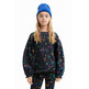 Desigual Girls Sweatshirt with Heart Illustrations