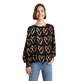 Desigual Loose Crepe Hearts Blouse