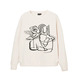 Desigual Oversized floral sweatshirt "Beige"