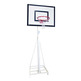 Juego Canastas Minibasket Deluxe Monotubo Tubo 100 Trasladable 2 ruedas con carro (sin tablero, aro)