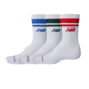 New Balance Everyday Stripe Midcalf Logo Crew 3 Pack "White"