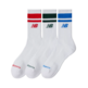 New Balance Everyday Stripe Midcalf Logo Crew 3 Pack "White"