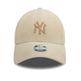 New Era MLB Womans NY Yankees Cord 9FORTY Adjustable Cap "Light Beige"