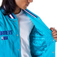 New Era NBA Charlotte Hornets Satin Bomber Jacket "Turquoise"