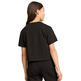 Puma Girls Logo Cropped Tee "Black"