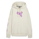 Puma Womans Basketball Art-Hitect Sparkle OS Hoodie "Alpine Snow"