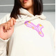 Puma Womans Basketball Art-Hitect Sparkle OS Hoodie "Alpine Snow"