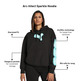 Puma Womans Basketball Art-Hitect Sparkle OS Hoodie "Black"