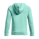 UA Boys' Rival Fleece Big Logo Hoodie "Neo Turquoise"