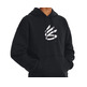 UA Curry Big Splash Pollover Hoodie "Black-White"