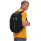 UA Hustle Lite Backpack "Black-Pitch Gray"