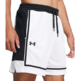 UA Men's Zone Pro 7" Mesh Shorts "White-Black"