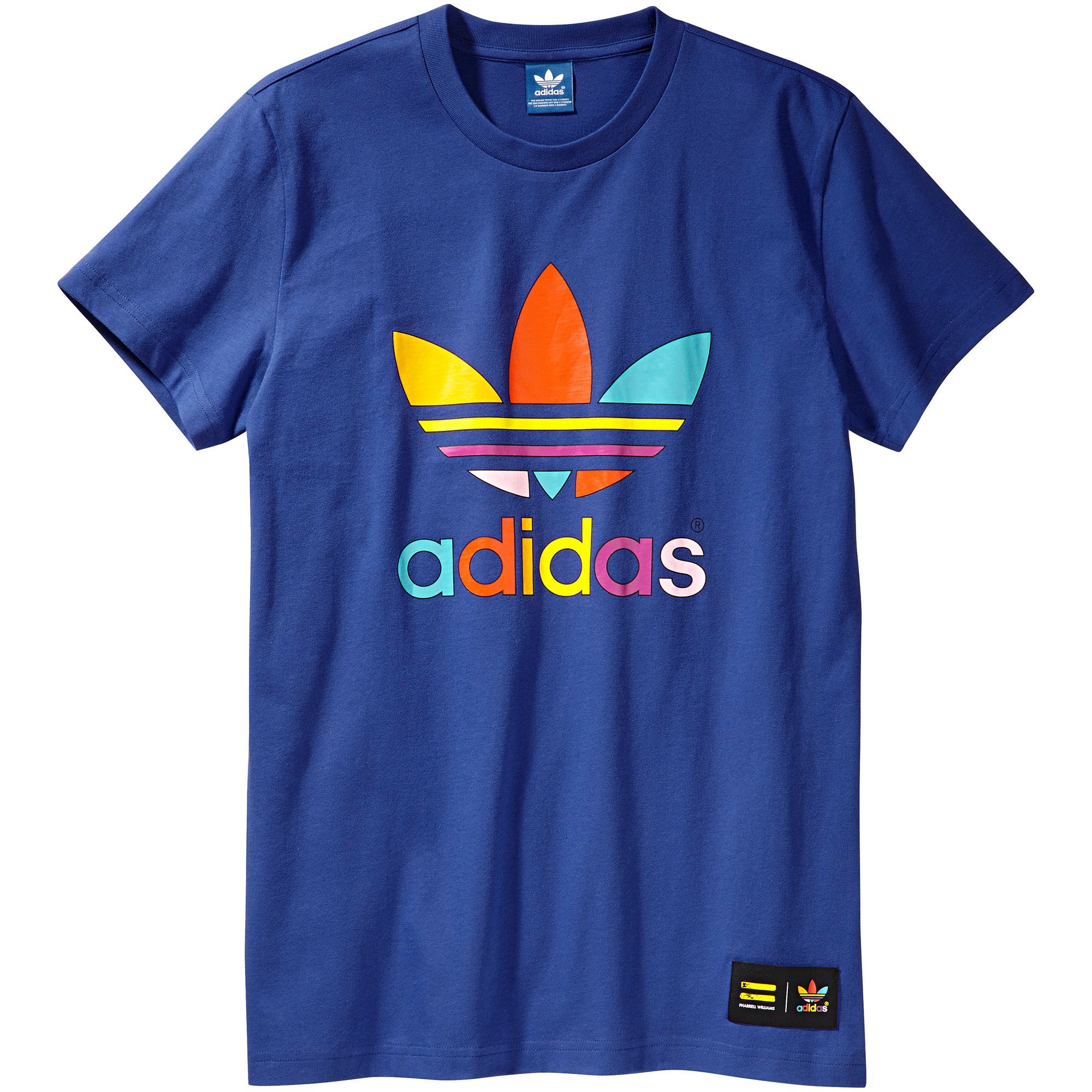 Adidas Originals Camiseta Mono Color Trefoil Pharrell (azul)