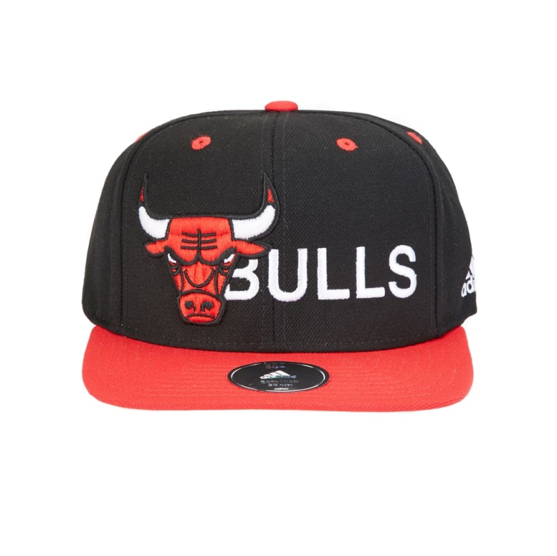 Innecesario notificación bomba Adidas NBA Gorra Bulls (negro/rojo/blanco)