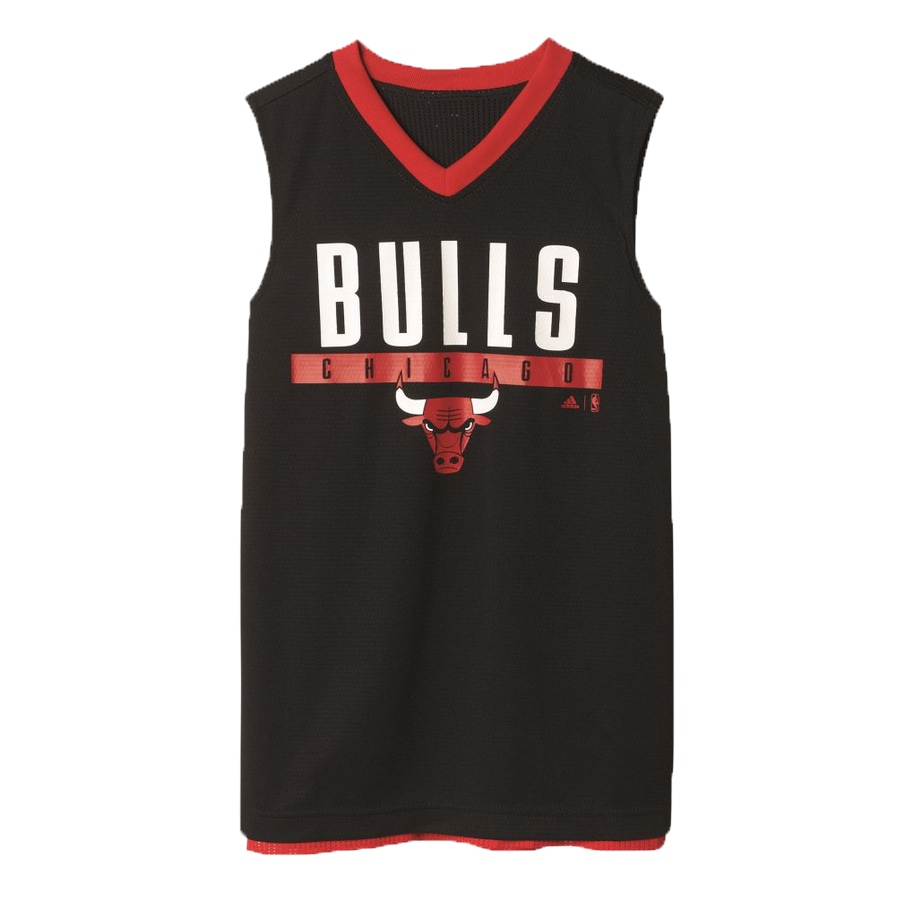 Adidas Camiseta Winter Hoops Rev Chicago Bulls (rojo/ne