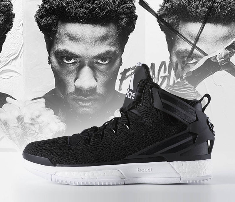 Adidas d rose 6 black and white deals