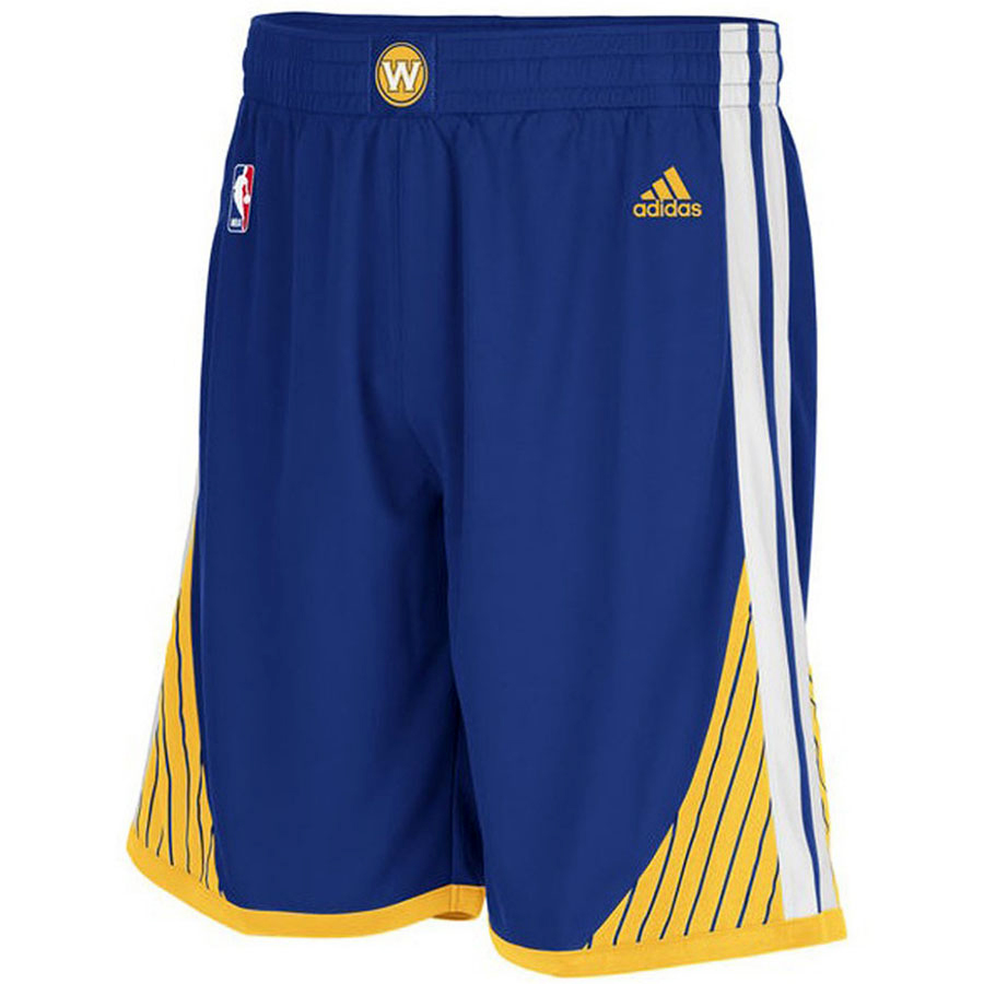 Tomar conciencia consumirse República Adidas NBA Short Swingman Golden State Warriors (azul/amarillo)