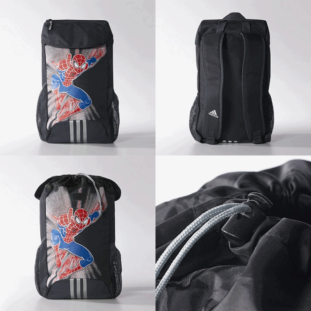 Adidas Mochila Marvel LK Spiderman (gris fantasma/plata)