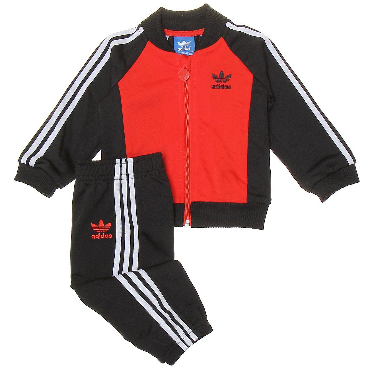 Adidas Originals Infantil Superstar (rojo/negro/blanco)