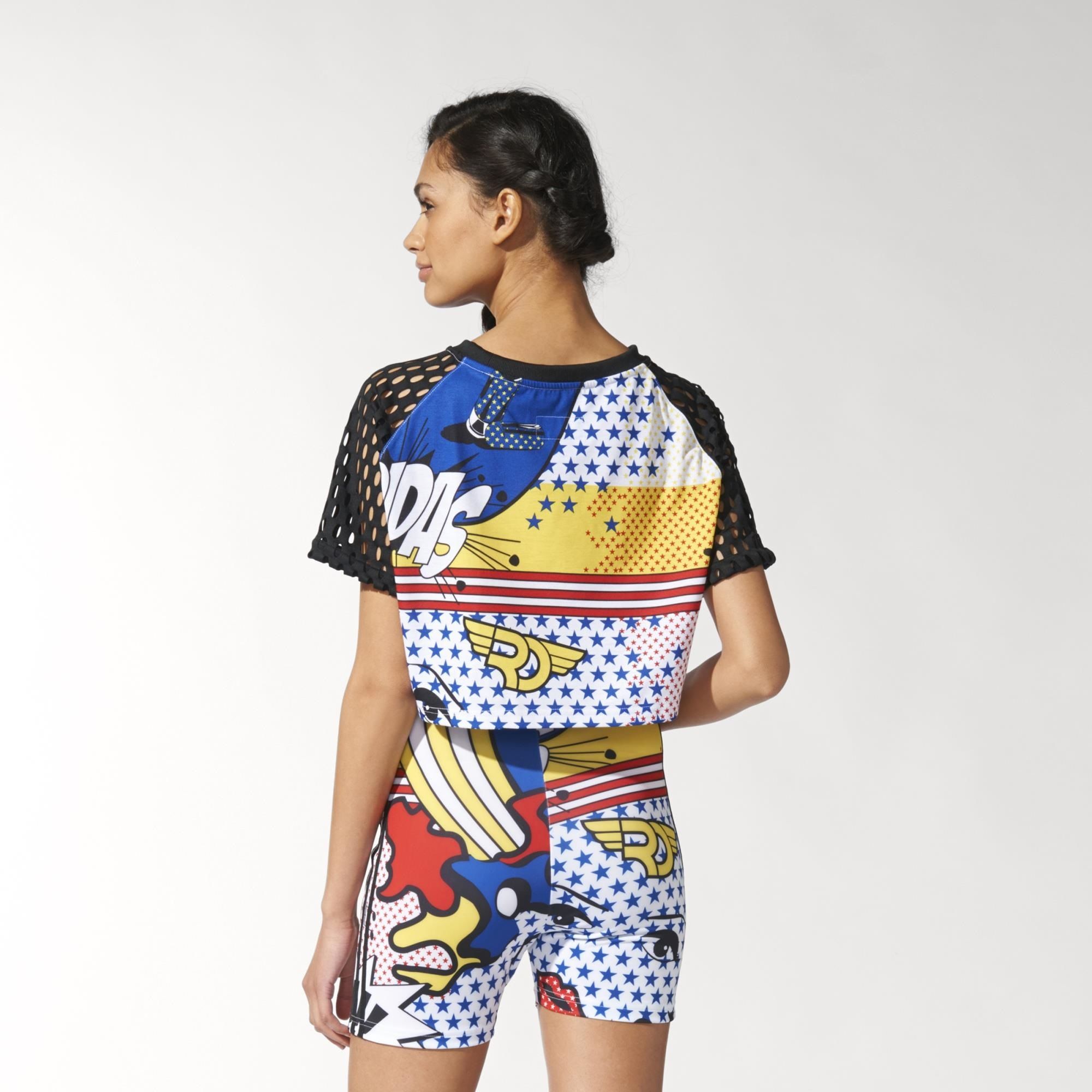 Aanbeveling huiselijk Onderhandelen Adidas Original Camiseta Mujer Super Crop Rita Ora (multicolor)