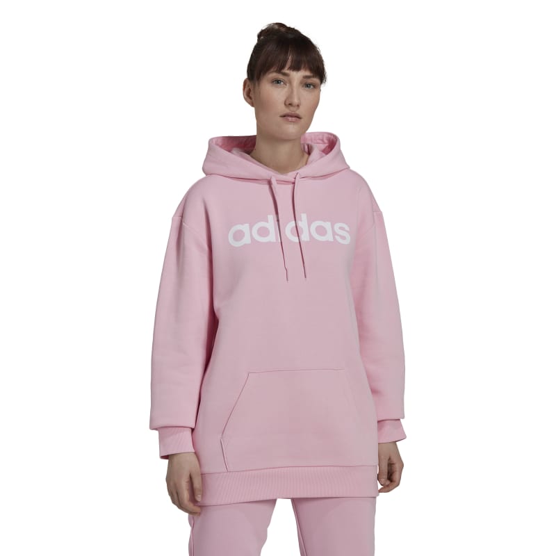 (true Oversize Essentials Adidas Hoodie Fleece pink)