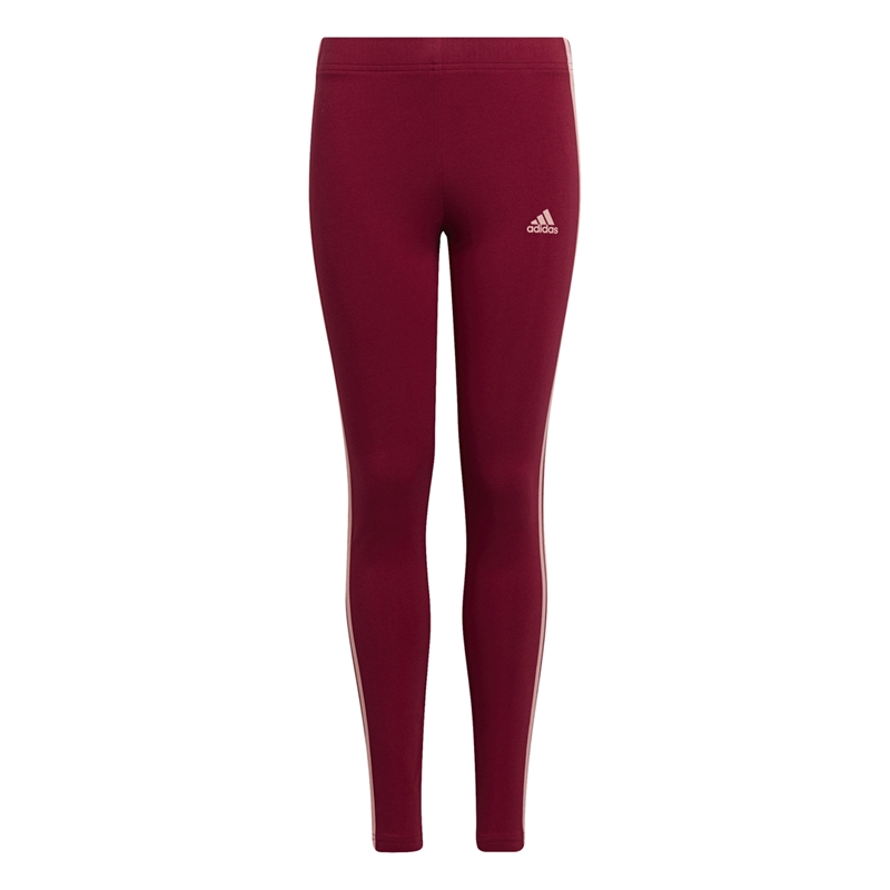 Jarra Decepción Virus Adidas Girls Essentials 3 Stripes Leggings (burgundy)