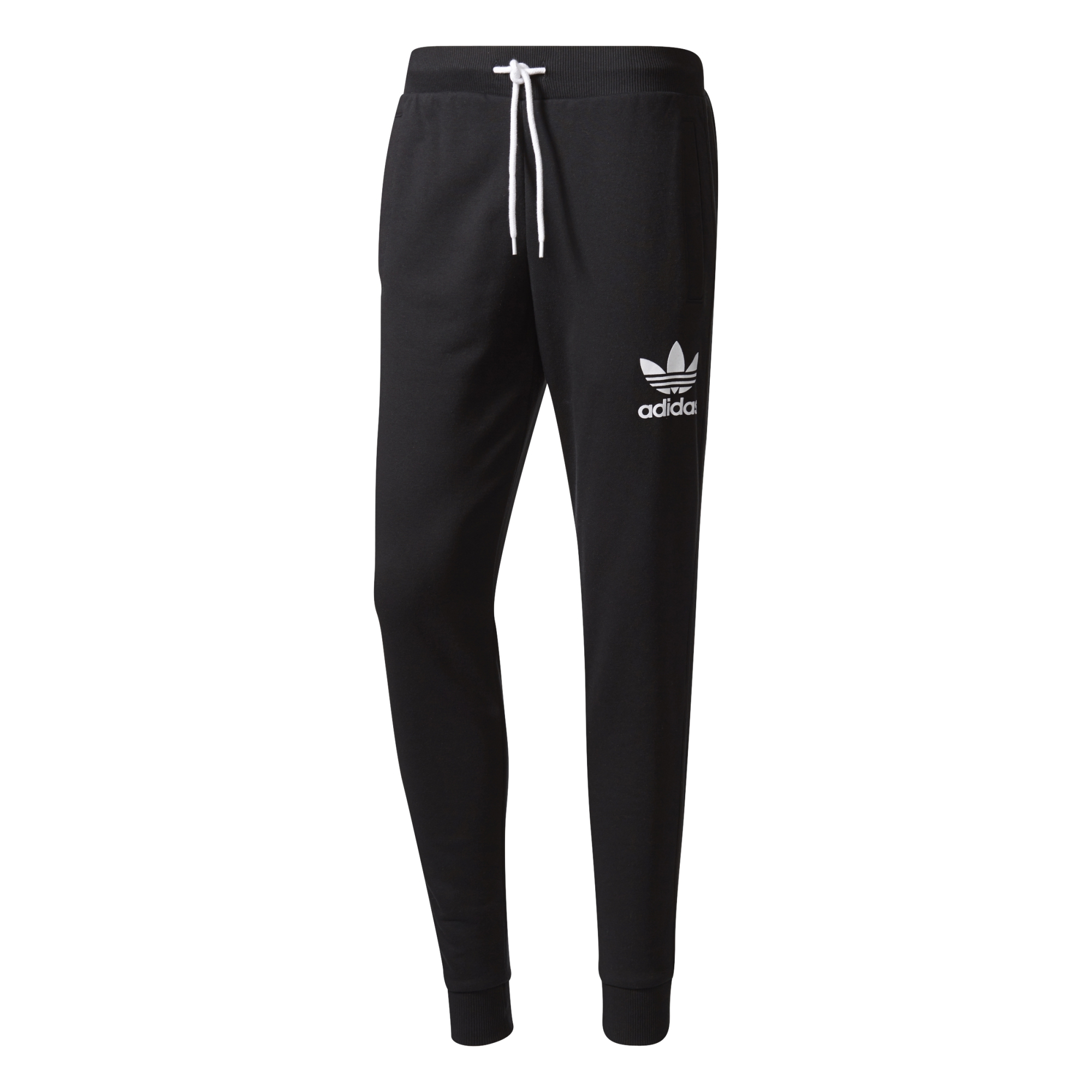 Hablar en voz alta Inocencia Contento Adidas Originals 3 Stripe Cuffed Sweatpants (black)