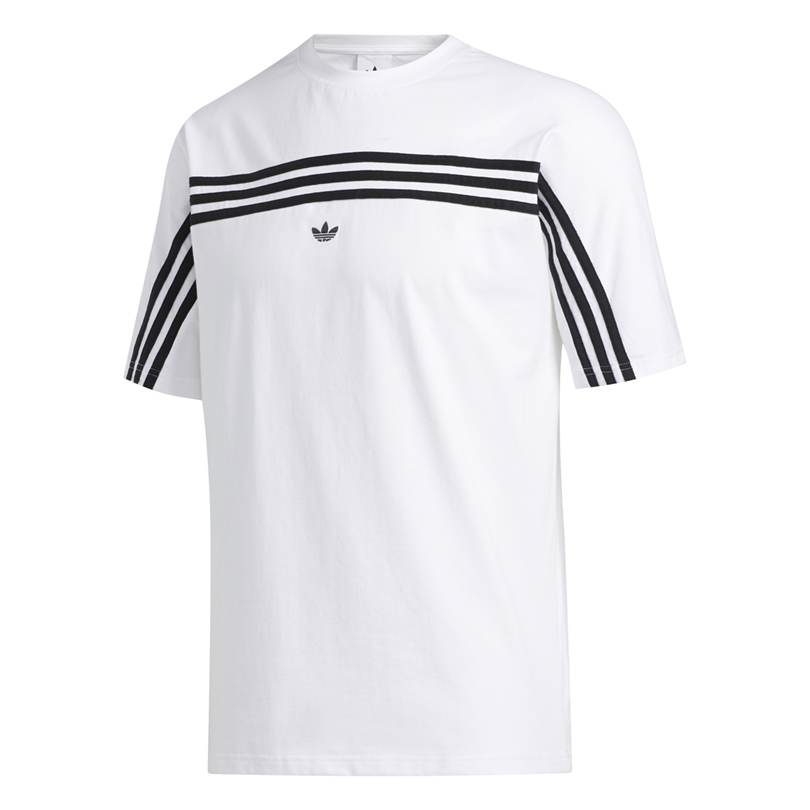Chorrito vagón deficiencia Adidas Originals 3 Stripes T-Shirt (White/Black)